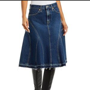 Vintage Y2K Denim Skirt Cute Western Style skirt with a tulip hem sz 5/6